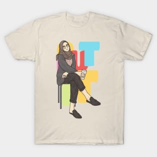 Girl Sitting To Drink T-Shirt